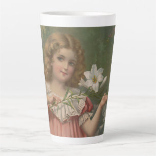 Paas schoonheden, Vintage Illustratie, 1898 Latte Mok