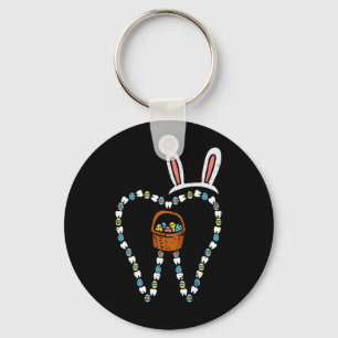 Paas Tand Konijn Oren Cute Tanden Tandarts Tandhee Sleutelhanger