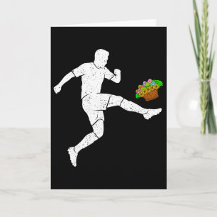 Paas Voetbal Liefhebber Konijn Kop Ll Eierjacht Le Kaart