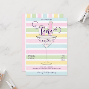 Paas Zondag Martini Cocktail Brunch Diner Feestje Kaart