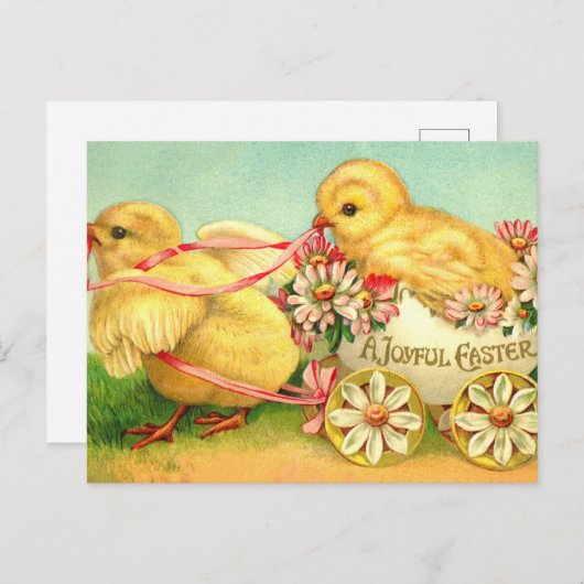 paasbakstenen voor het vervoer van houtbloemen briefkaart (Voorkant / Achterkant)