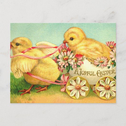 paasbakstenen voor het vervoer van houtbloemen briefkaart (Voorkant)