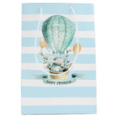 Paasballon en lentbloemen voor warme lucht medium cadeauzakje (Voorkant)