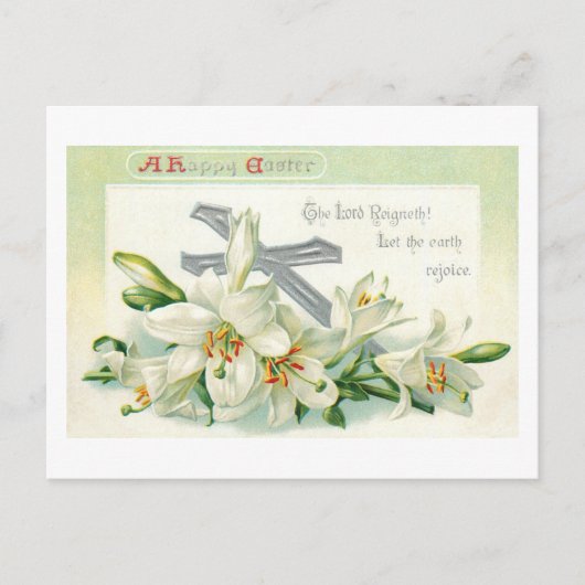 paasbanden, kruisingen en scripts feestdagenkaart (Voorkant)