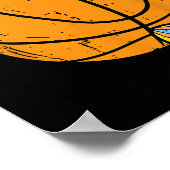 Paasbasketbal Konijnenkonijn Sport Mannen Jongens Poster (Hoek)