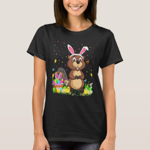 Paasbeaver Bunny Egg Hunting Beaver Easter Sund T-shirt