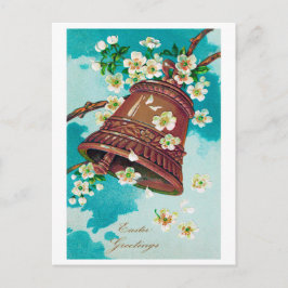 paasbell en Cherry Blossom Briefkaart