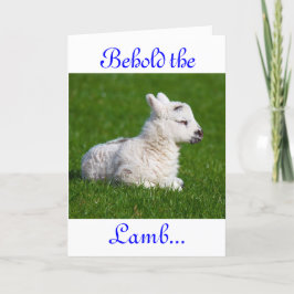 Paasbewaarder de Lamb IV-ziekteverzekeringskaart Feestdagen Kaart
