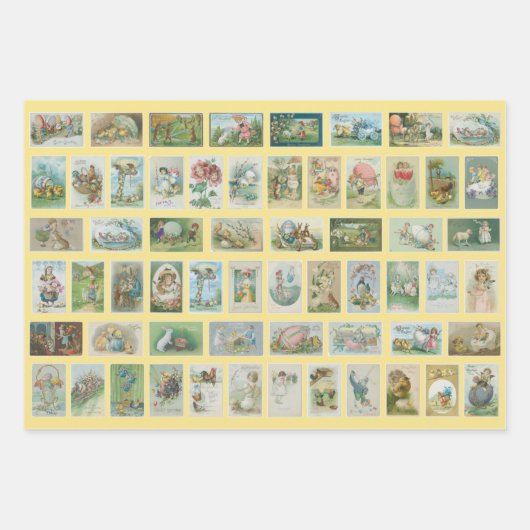  paasbladen (3) inpakpapier vel (Voorkant 3)