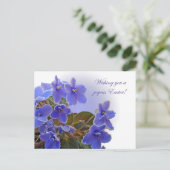 Paasblauw Afrikaans geweld Feestdagenkaart (Staand voorkant)