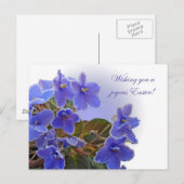 Paasblauw Afrikaans geweld Feestdagenkaart (Voorkant / Achterkant)