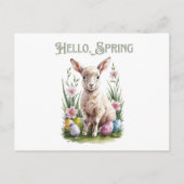 Paasbloem brok, Waterverven en bloemen Briefkaart (Voorkant)