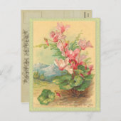  paasbloem feestdagenkaart (Voorkant / Achterkant)