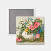 Paasbloemen -  kunst magneet (Voorkant / Achterkant)