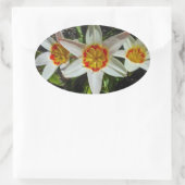 Paasbloemen Ovale Sticker (Tas)