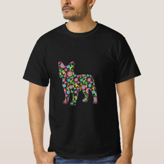 Paasbloemen van terrier Dog Easter Spring Flowers T-shirt