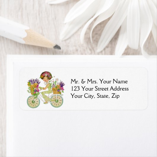 Paasbloemenfiets met Lab Puppies Etiket (Insitu)