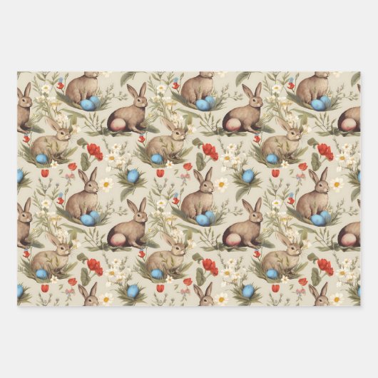 Paasbloemenkonijn in het  inpakpapier vel (Voorkant 2)