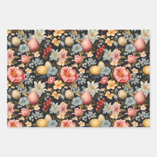 Paasbloemenkonijn in het  inpakpapier vel (Voorkant)