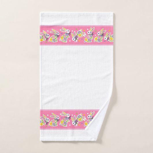 Paasbloemenkonijnen Bad Handdoek (Handdoek)
