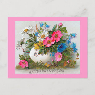 Paasboeket  bloemen feestdagenkaart