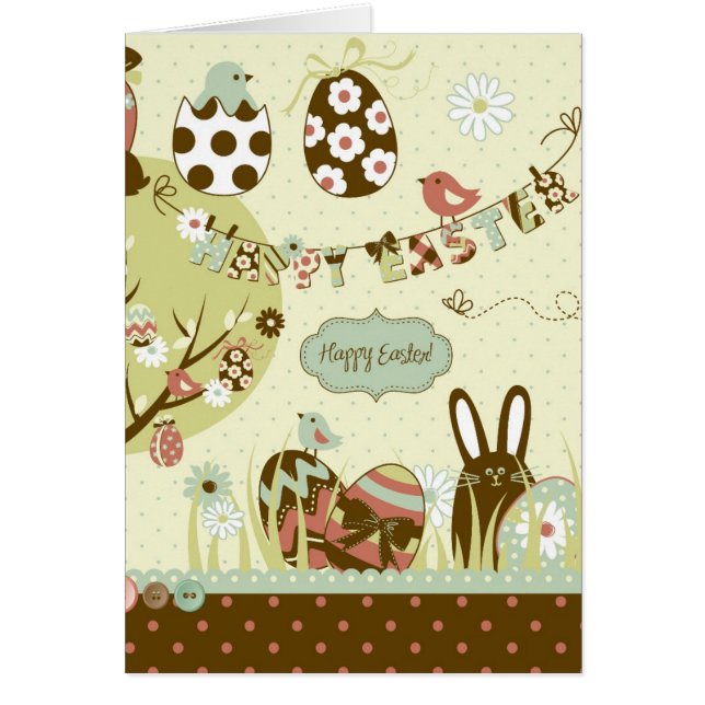 Paasboom en een Koud met letters (Voorkant)