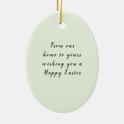  paasboom met Bunny Rabbit Keramisch Ornament (Achterkant)