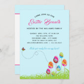 Paasbrunch Bloemenei Modern Aanpasbaar Kaart (Voorkant / Achterkant)