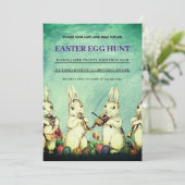  paasbrunch eierjacht uitnodiging (Staand voorkant)
