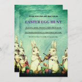  paasbrunch eierjacht uitnodiging (Voorkant / Achterkant)