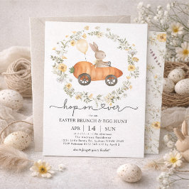 Paasbrunch & eierjacht | Wildflower Bunny Kaart