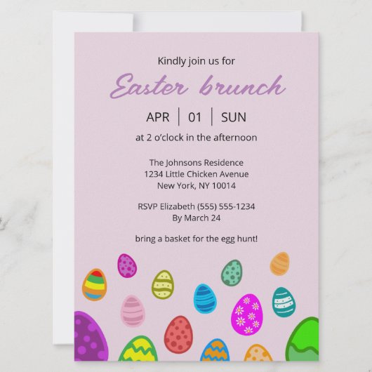 PaasBrunch Kaart (Voorkant)