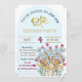 Paasbrunch uitnodiging