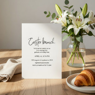 Paasbrunch uitnodiging Moderne Elegante Lente