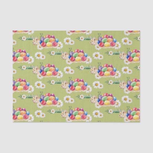 Paasbundel en eierspatweefsel tissuepapier (Voorkant)