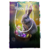 paasbundel en kuiken met eimanden medium cadeauzakje (Voorkant)