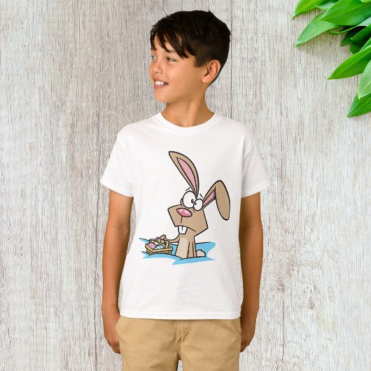paasbundel met mand t-shirt