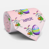 Paasbundel met penseel en eieren afdrukken stropdas (Opgerold)