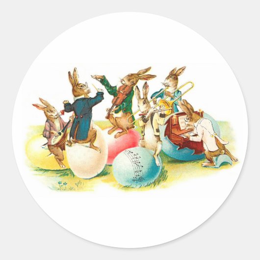 Paasbundelconcert  ronde sticker (Voorkant)