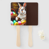 Paasbundelkorst en eieren handwaaier (Voorkant en achterkant)