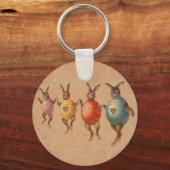  paasbundels die dansen met eierkostuums sleutelhanger (Voorkant)