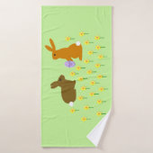 Paasbundels en deaffodils badhanddoek (Badhanddoek)