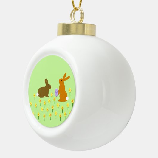 Paasbundels en deaffodils keramische bal ornament (Rechts)