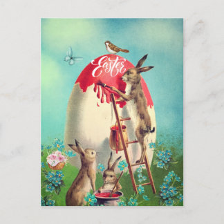 paasbundels en een reuzenfeestdag briefkaart