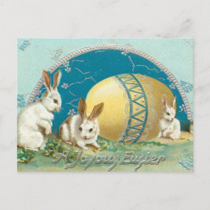 paasbundels en gedecorbeerde eieren feestdagenkaart