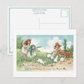  paasbundels en kinderen briefkaart (Voorkant / Achterkant)