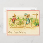 paasbundels en lammeren briefkaart (Voorkant / Achterkant)