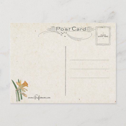 paasbundels en vredesboodschap briefkaart (Achterkant)