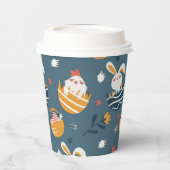 PaasBunnies, Chicken, Baskets en Flowers Papieren Bekers (Links)