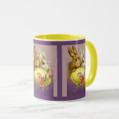 PaasBunnies en Mok van eitjes met  koffie (Voorkant rechts)